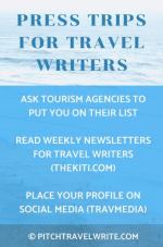Press trips for travel writers graphic