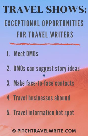 travel shows - opportunities for travel writers