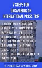 Organization an international press trip