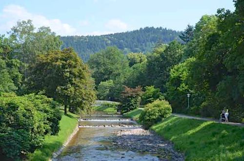 beautiful park in Baden Baden, Germany