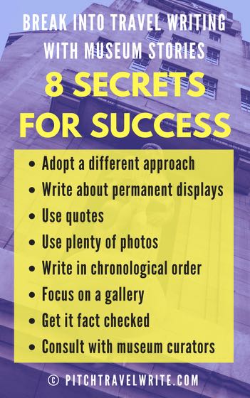 Writing museum stories is a good way to build your bylines and be successful, even if you're a beginner.  Why are museum stories so easy to sell?  What do they pay?  What are the secrets to success?  I'll tell you in this article ...