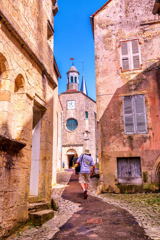 Exploring a small village in the Burgundy region of France.