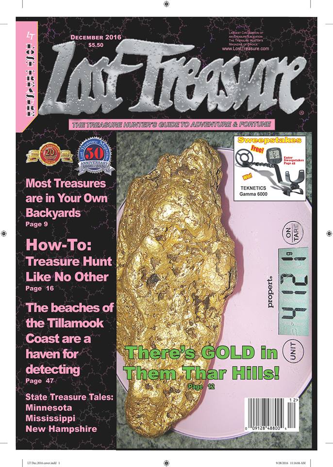 I have several travel stories published in Lost Treasure magazine