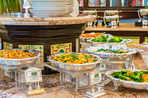 buffet at Raffles Hotel, Singapore