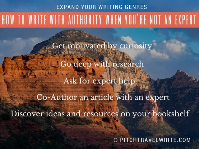 You can expand your writing genres and write with authority even when you're not an expert.