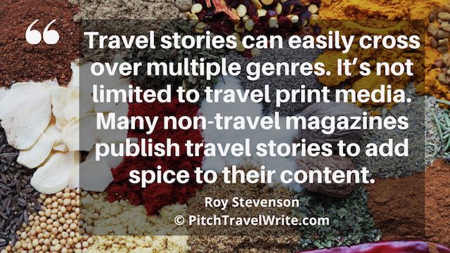 the print media industry publishes travel stories in many genres