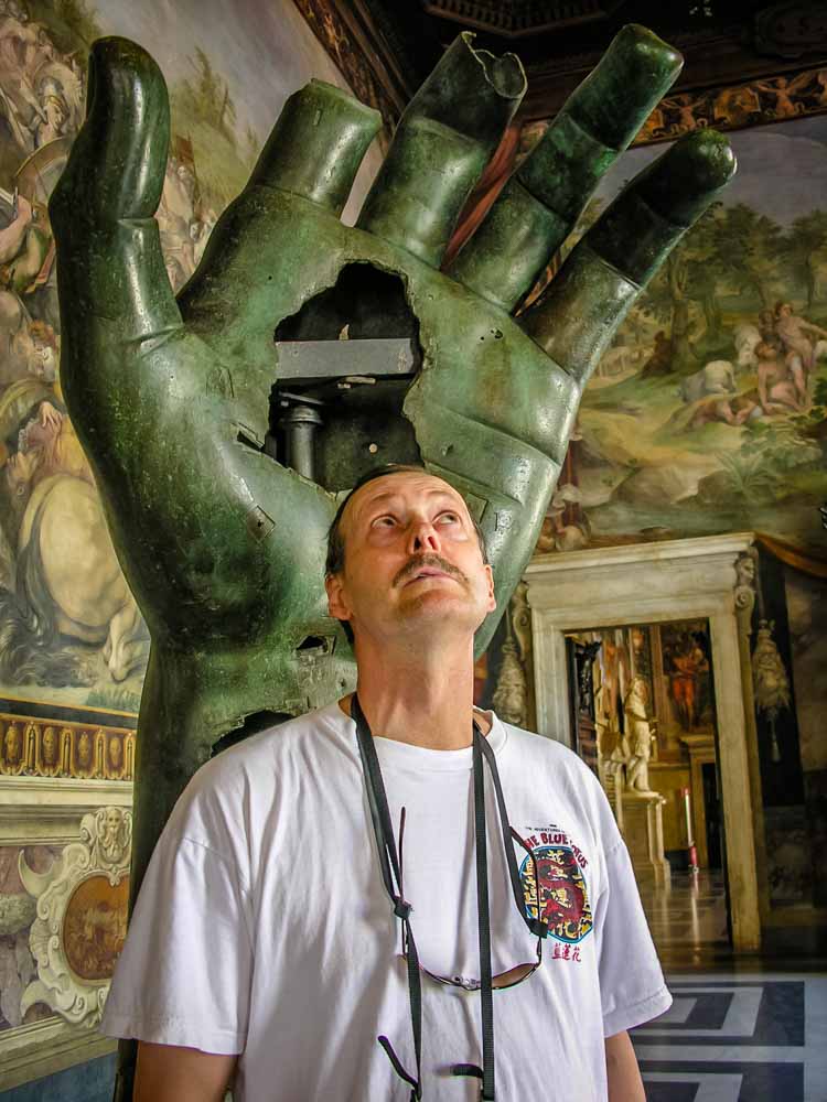 Roy Stevenson in Europe with big hand
