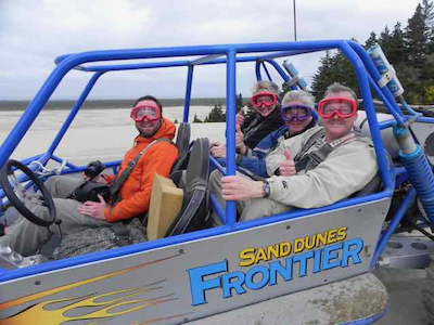 on the road in Oregon - actually, on the sand dunes