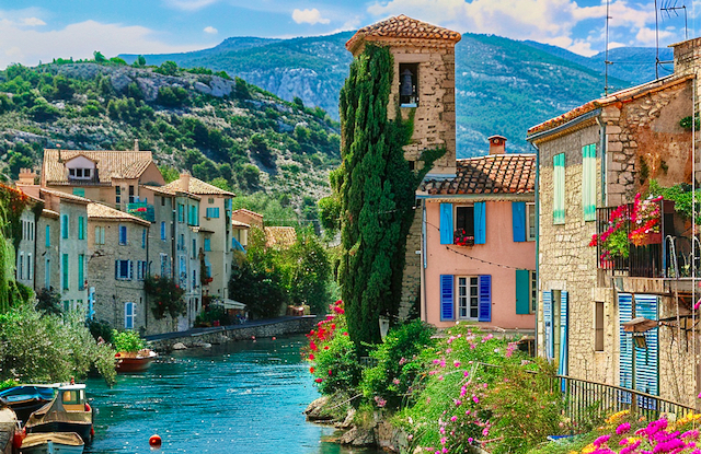 ai generated travel photo - vibrant scene in france