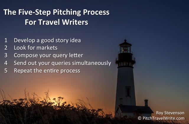 pitching travel stories is a process with five steps to follow