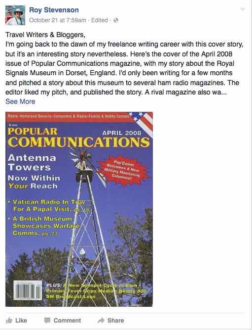 magazine covers are good to include in facebook posts