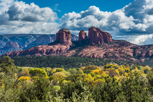 beautiful Sedona mountains as seen during a press trip