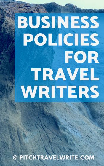 business policies for travel writers