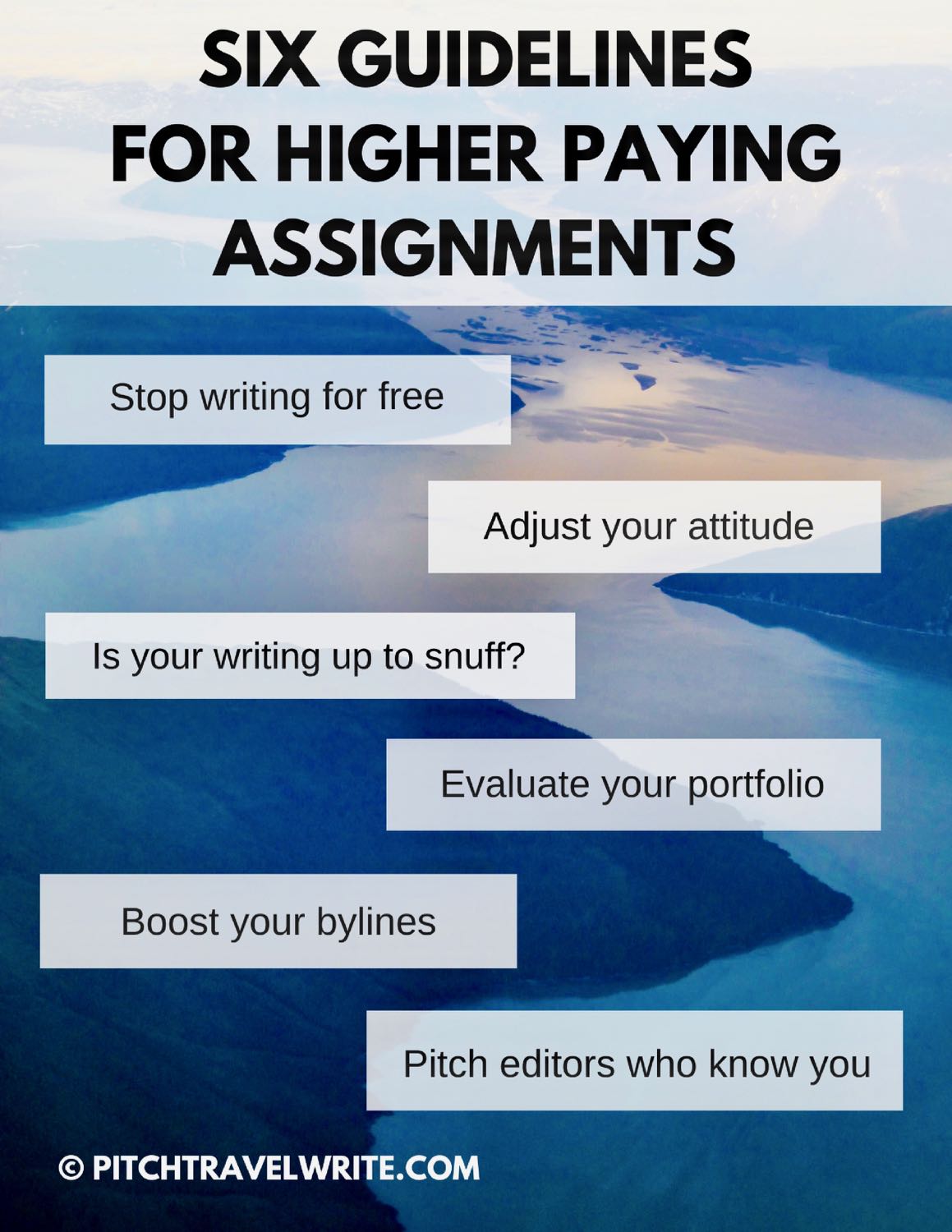 travel writers and higher paying assignments guidelines