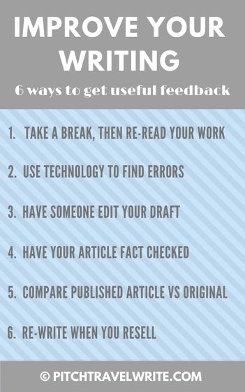 six ways to improve your writing and get useful feedback