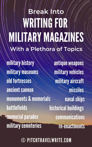 there are a plethora of topics for military magazines