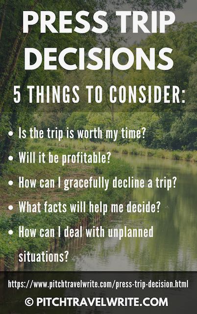 5 questions to ask when making press trip decisions