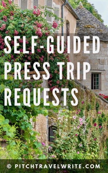 this is how to make a press trip request for a self-guided tour