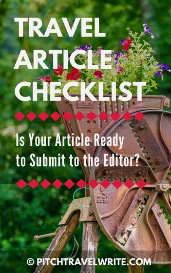 travel article checklist link
