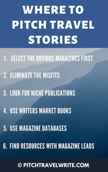Here's where to find leads for where to pitch travel stories